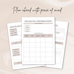 End of life planner | just in case of emergency binder | if I die binder | death planner | Printable planner | Funeral planner | end of life organizer | death binder | life organizer | just in case binder | life planner | medical tracker