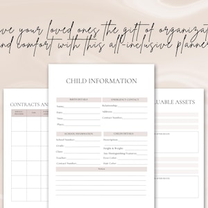 End of life planner | just in case of emergency binder | if I die binder | death planner | Printable planner | Funeral planner | end of life organizer | death binder | life organizer | just in case binder | life planner | medical tracker