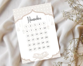 Ramadan calendar | Ramadan countdown | Ramadan decor | Ramadan printable | Printable planner | A4, A5, US Letter size