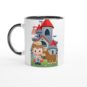 Cute Prince - White 11oz Ceramic Mug with Color Inside