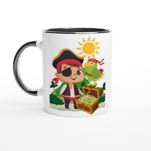 Boy Pirate - White 11oz Ceramic Mug with Color Inside