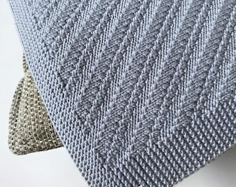 Cable Knit Baby Blanket Pattern: Reversible DK Yarn (PDF Pattern)