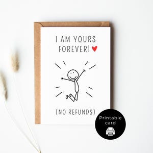 Tarjeta de amor imprimible | Descarga instantánea | Regalos para una relación romántica | Tarjetas de San Valentín | Regalo de aniversario | Idea para una cita romántica | 13 x 18 cm