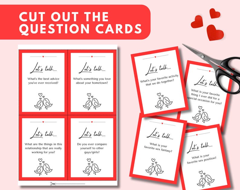 150 Date Night Question Cards Printable Couples Questions Conversation ...