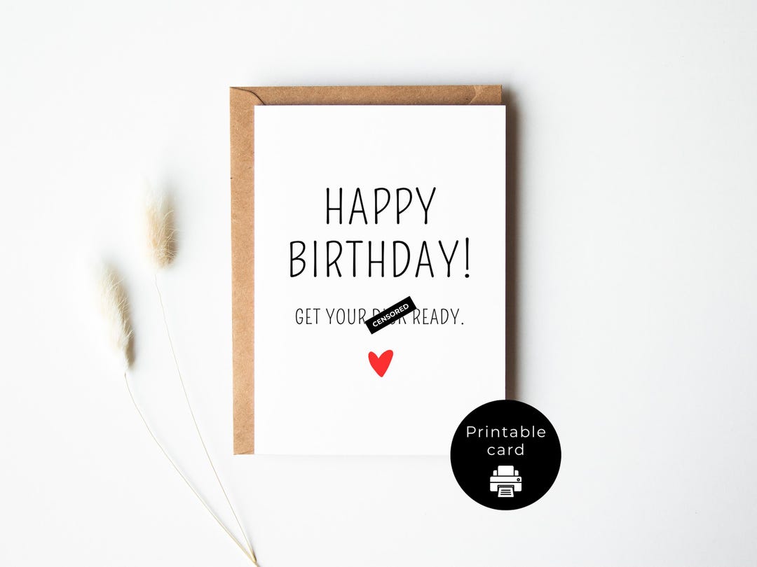 Printable Funny Birthday Card | Instant Download | Gift for Him ...