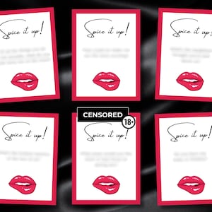 Plus de 150 cartes de questions chaudes et épicées | Imprimable | Séduisant | Questions en couple | Discours grossier | Jeux de sexe | Cadeaux coquins | Intimité | Érotique 18+