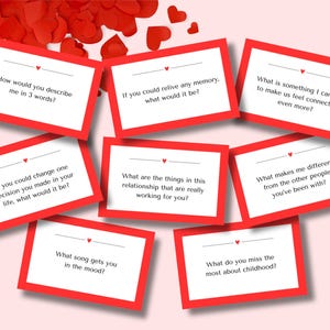 150+ Date night Question cards | Printable | Couples Questions | Conversation starters | Communication cards | Date night idea | Icebreaker
