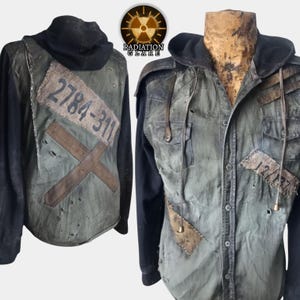 Post-apocalyptic men&#39;s survivor&#39;s shirt &quot;Guardian of the Ruins&quot; in wasteland, madmax, stalker, metro exodus Style.