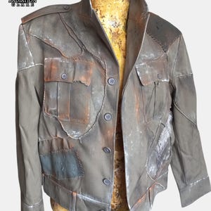 Giacca taglia L "Iron Veteran Jacket" – Costume militare maschile post-apocalittico - in Wasteland, visione di Stalker.