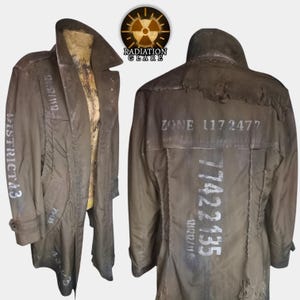 Postapokalyptischer Militär-Trenchcoat für Herren „Wasteland Guardian“ – Stalker – Metro Exodus – Wasteland