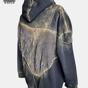 Post-Apo Hoodie, size XXL &quot;Iron Wanderer&quot; Outfit in Stalker, Metro, Survival Style.