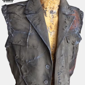 Postapo Herrenweste, Größe L - "Wasteland Warrior Vest" im Stalker - Wasterland - Stil.