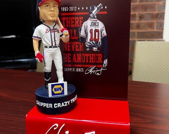 Chipper jones “never be another” custom riser
