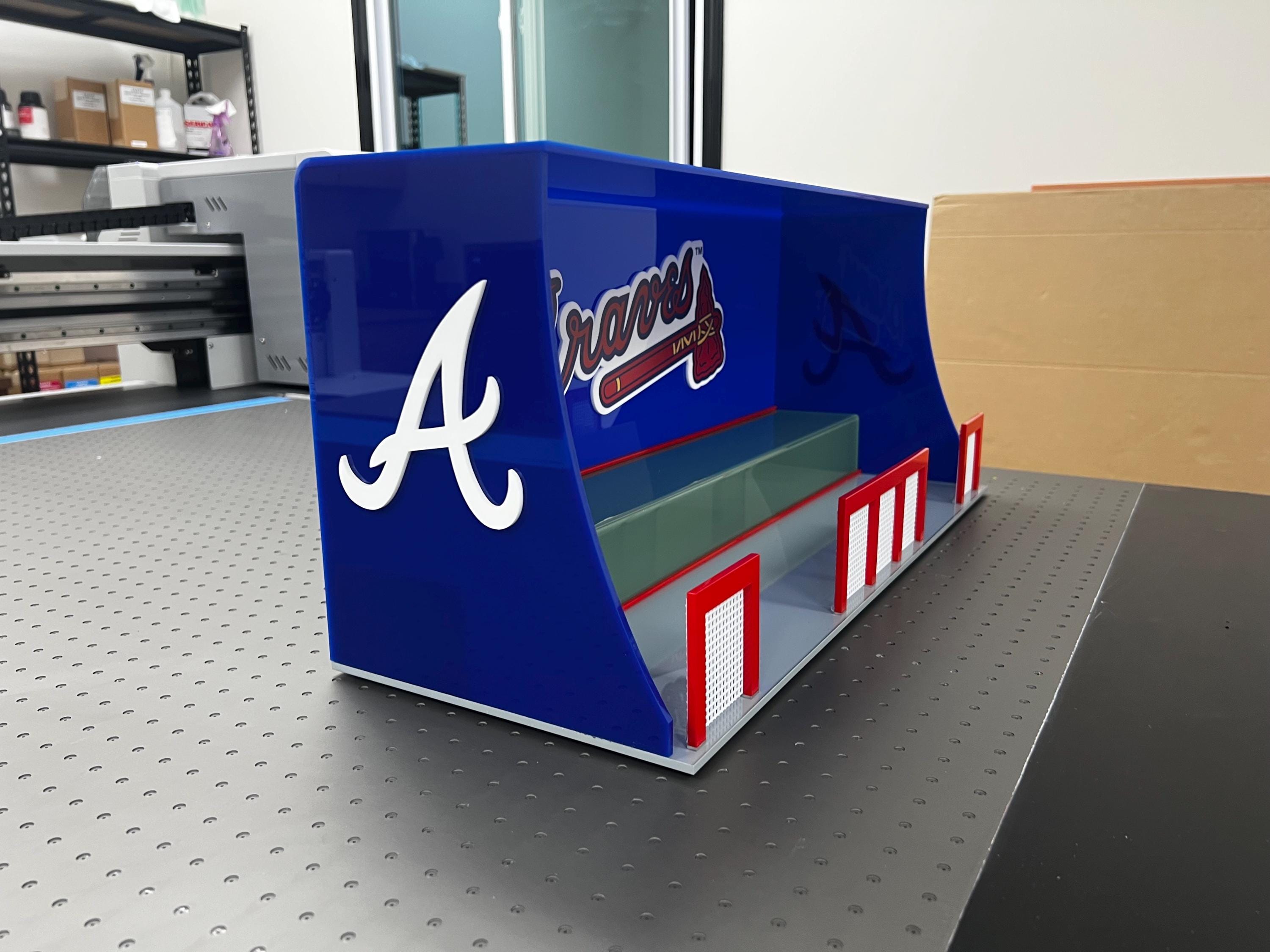 24” Acrylic Atlanta Braves Bobble Head Dugout