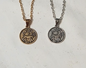Zodiac charm necklace