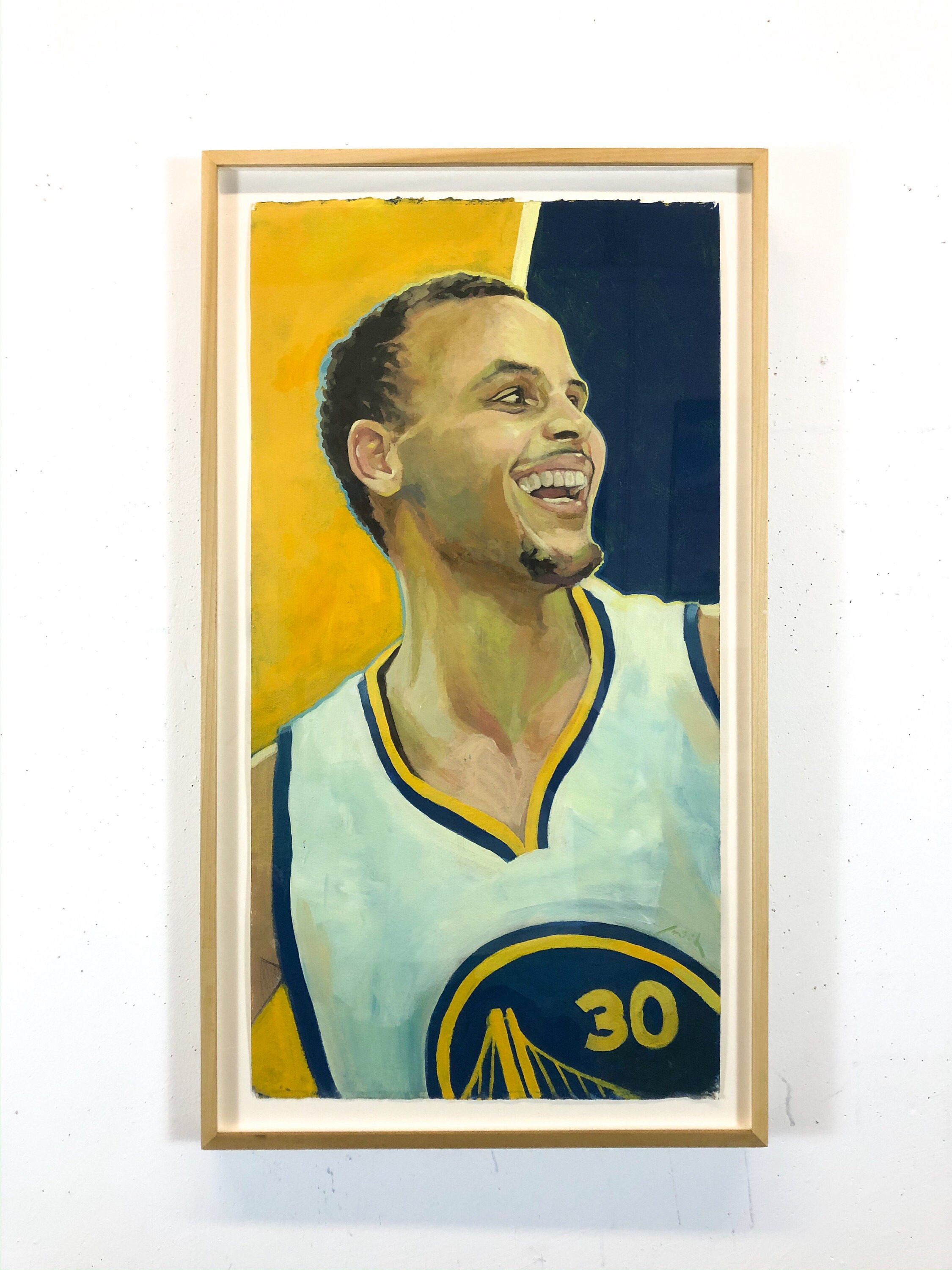 Steph Curry Original Acrylic Painting published in SF Etsy
