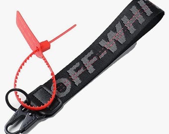 Off-White inspired Key Chain strap 10” - Lanyard Keychain