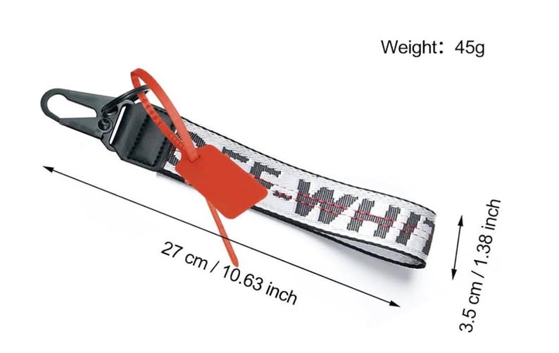 Off-white Inspired Key Chain Strap 10” - Lanyard Keychain - Etsy