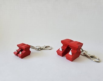 MODELLO ORIGINEEL - Dragon Boots-sleutelhanger di Runescape OSRS - 3D-geprint