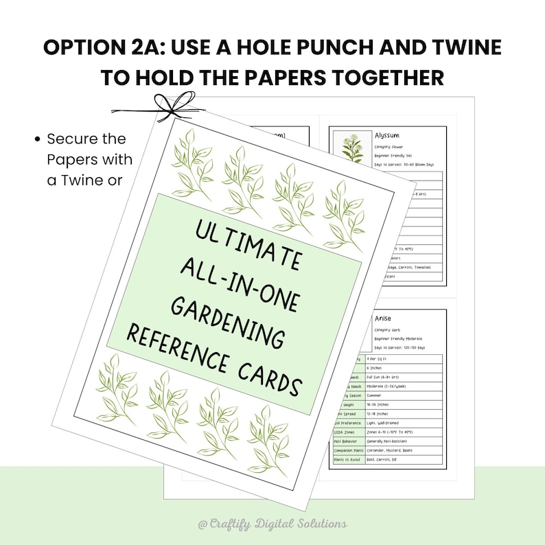 Printable Gardening Flashcards Featuring 150+ Plants With Companion Planting, Spacing, Pests, Watering, Sunlight, And USDA Zone Info — 4 Cards Per US Letter Page