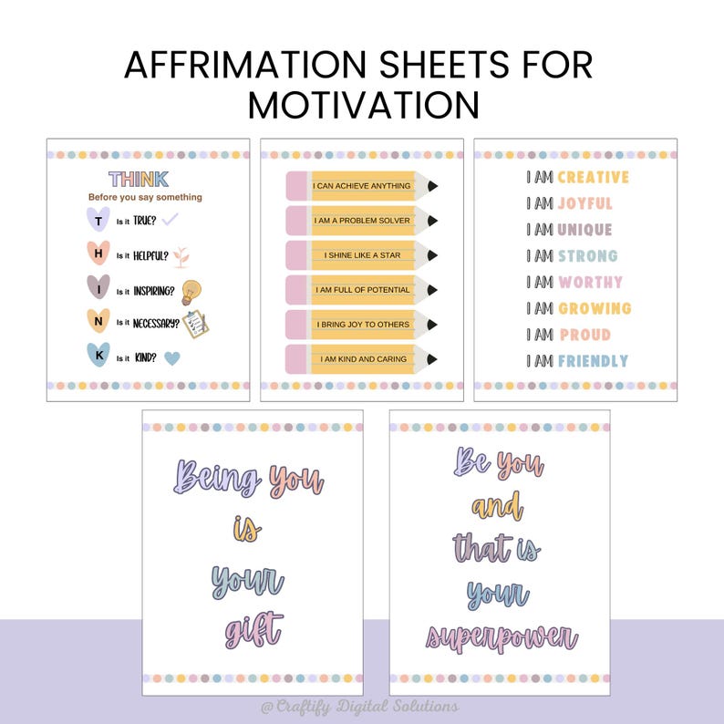 Personalized Kids School Planner with daily routine, homework tracker, chore chart, and goal-setting pages; Canva editable and printable in US Letter size.