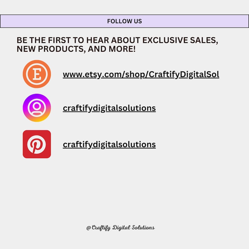 Follow us for updates