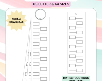 Printable Swatch Cards: Color Chart DIY (US Letter & A4) (PDF Pattern)