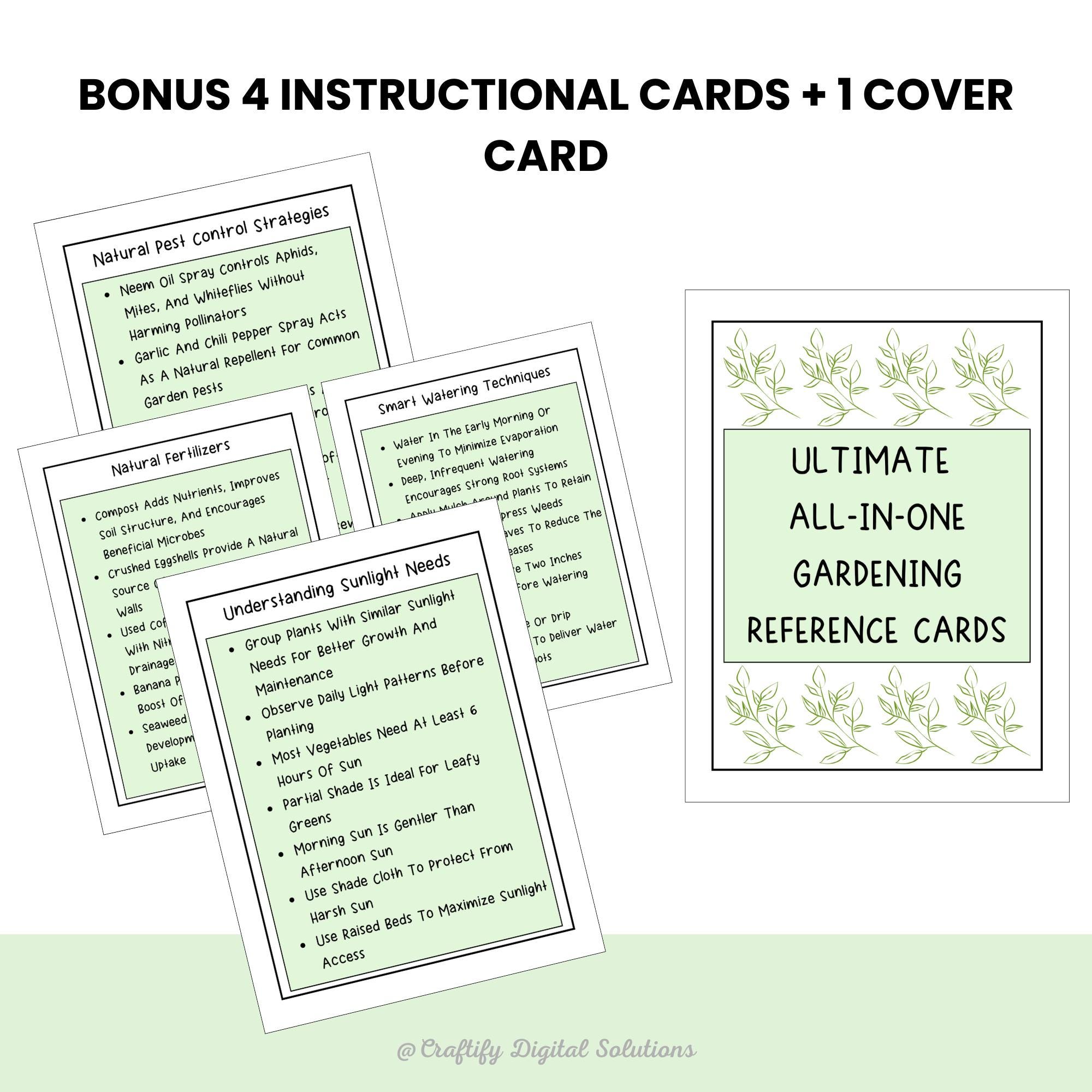 Gardening Flashcards: 150+ Plant Guide Cards - Companion Planting (PDF ...