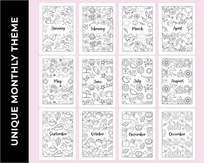 140-Page 2026 A5 Bullet Journal Insert Set Printed On 170 GSM Thick Paper. Pre-Punched For A5 Binders. Includes Yearly Trackers, Monthly Pages, Fun Pages, Reading Logs, And Blank Sheets. Ships Within USA.