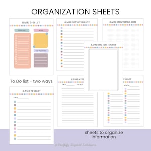 Personalized Kids School Planner with daily routine, homework tracker, chore chart, and goal-setting pages; Canva editable and printable in US Letter size.