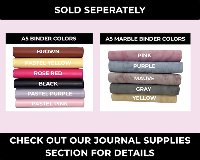 A5 Binders additionally sold at the store