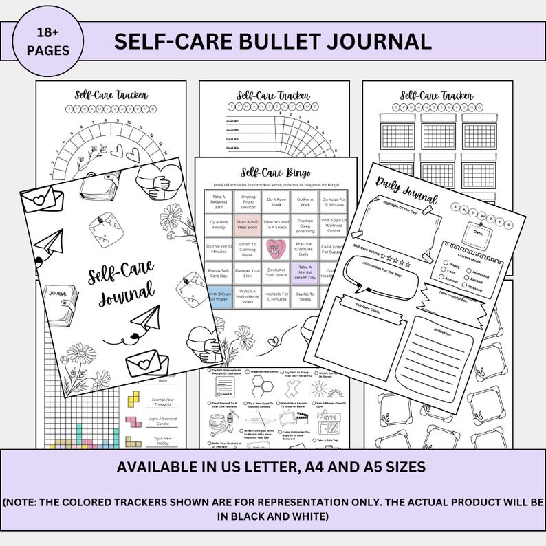 2025 Self-Care Journal – Over 15 Printable Pages to Prioritize Your Wellness!