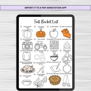 Bullet Journal 2025 Seasonal Bucket List Printables with Doodles for Spring, Summer, Fall, and Winter in A4, A5, and US Letter Sizes