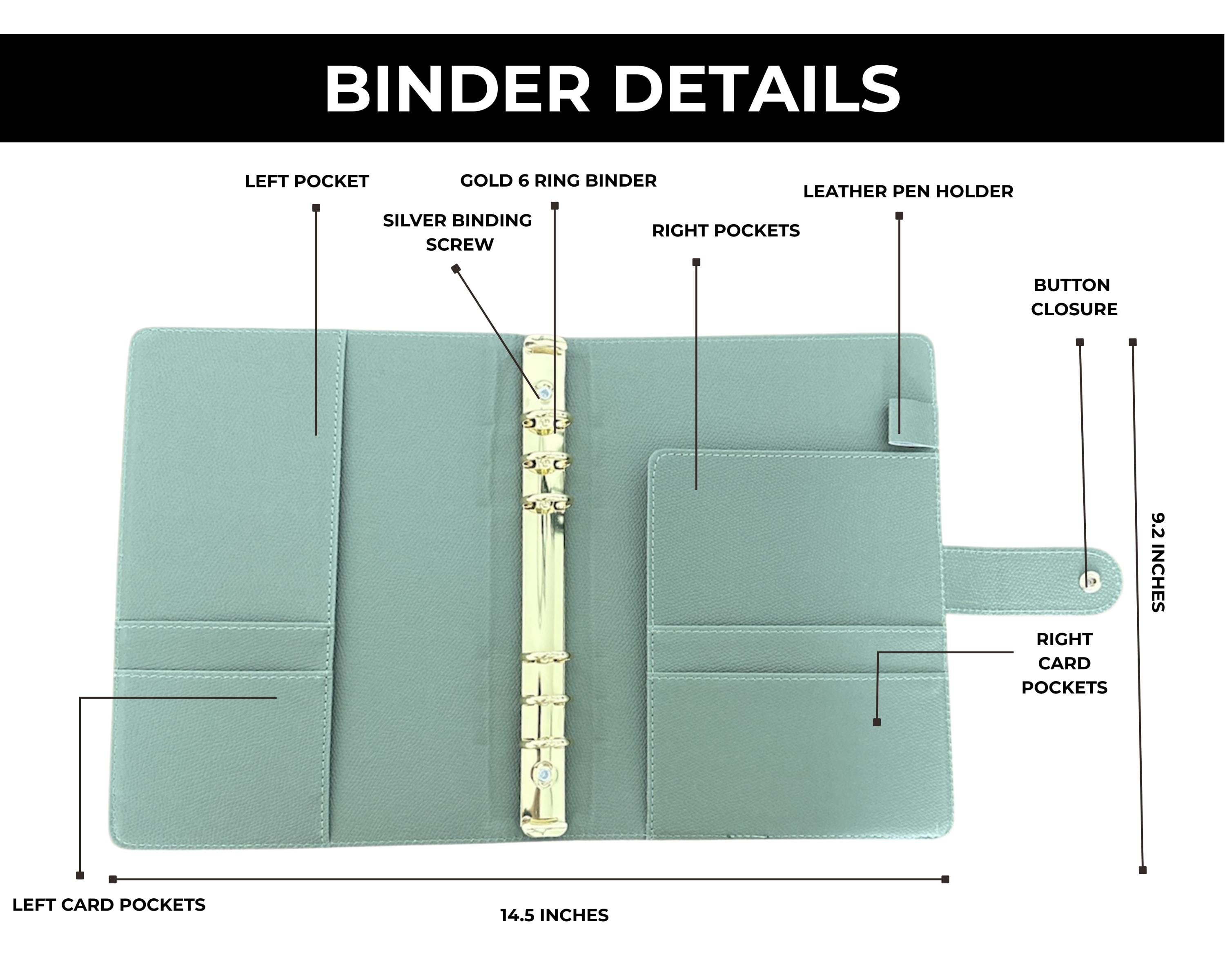 A5 Pebbled Leather Binder – Bullet Journal Organizer - Etsy