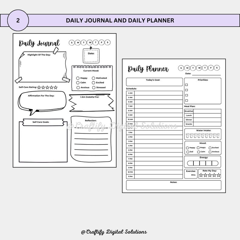 2025 Self-Care Journal – Over 15 Printable Pages to Prioritize Your Wellness!