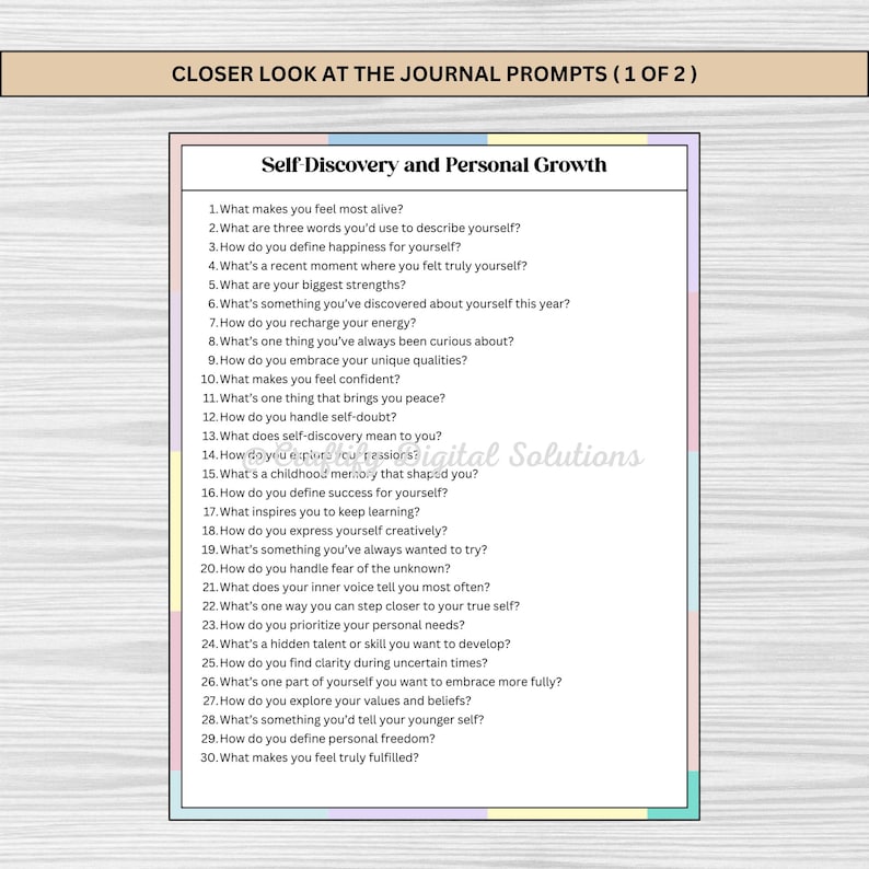 Discover 1,500 journal prompts designed for personal growth, mindfulness, and life transitions. Perfect for self-reflection and self-care, this printable PDF in US Letter size offers thoughtful prompts for every stage of life, from teens to retirees