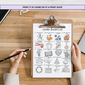 Bullet Journal 2025 Seasonal Bucket List Printables with Doodles for Spring, Summer, Fall, and Winter in A4, A5, and US Letter Sizes