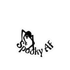 Spooky AF Vinyl Decal: Horror Art Halloween Sticker