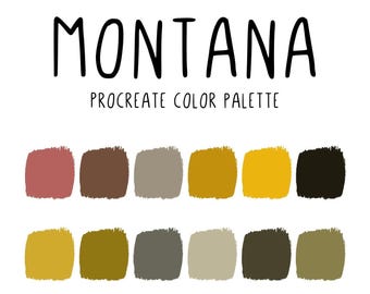Procreate Color Palette - 50 States - Montana