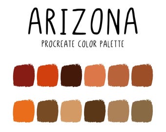 Procreate Color Palette - 50 States - Arkansas - Etsy