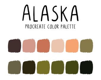Procreate Color Palette - 50 States - Alaska
