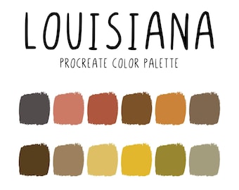 Procreate Color Palette - 50 States - Louisiana