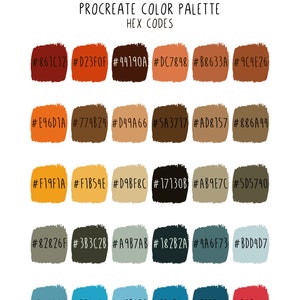 Procreate Color Palette - 50 States - Arizona - Etsy