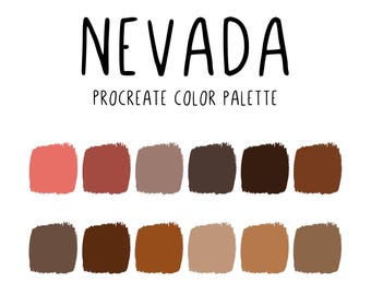 Procreate Color Palette - 50 States - Nevada