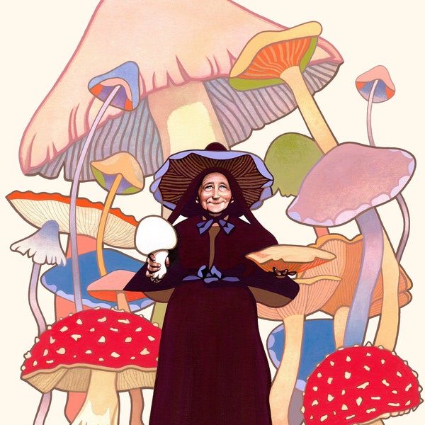 SHROOMWITCH (Giclée Print of Original Gouache Painting)