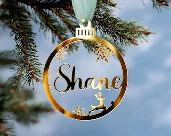 Personalized Family Christmas Ornament 2026 Custom Holiday Decor Unique Keepsake
