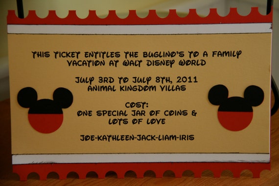 items similar to disney ticket on etsy