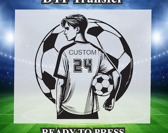 Custom Soccer Transfer Design DTF. Ready to press, Heat Transfer, Soccer season, Soccer Shirt, Soccer DTF Transfer.