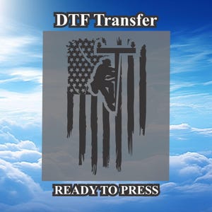 Lineman Design DTF. Ready to press, Heat Transfer, Lineman Shirt, Lineman gift, DTF Transfer