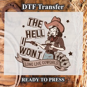 Cowgirl Design DTF. Ready to press, Heat Transfer, fall season, fall Shirt, Western DTF Transfer. Western shirt, Western design